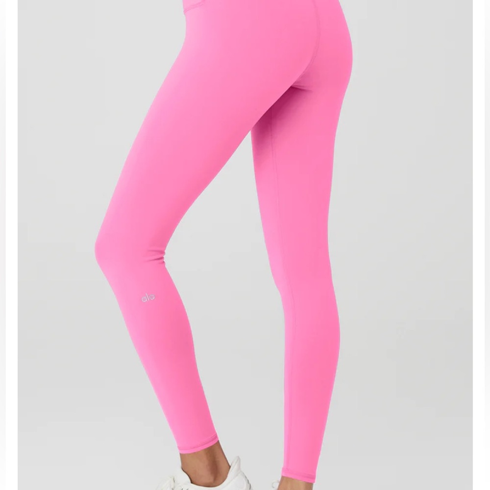 Alo Yoga 7/8 High-Waisted Airbrush Leggings Paradise Pink Size L